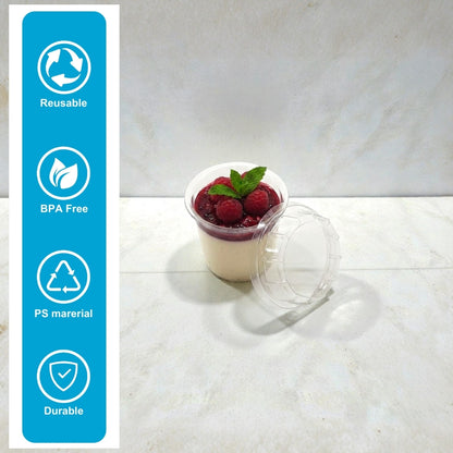 NP PS 28 RD Glass Container 150ml (Transparent)