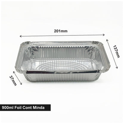 900ml Foil Cont Minda