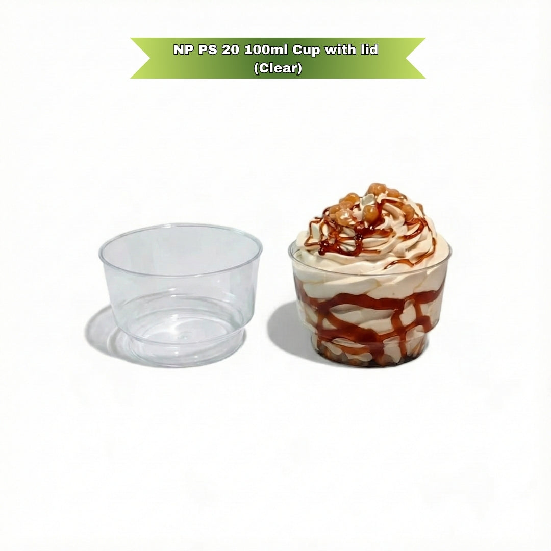 NP PS 20 100ml Cup With Lid