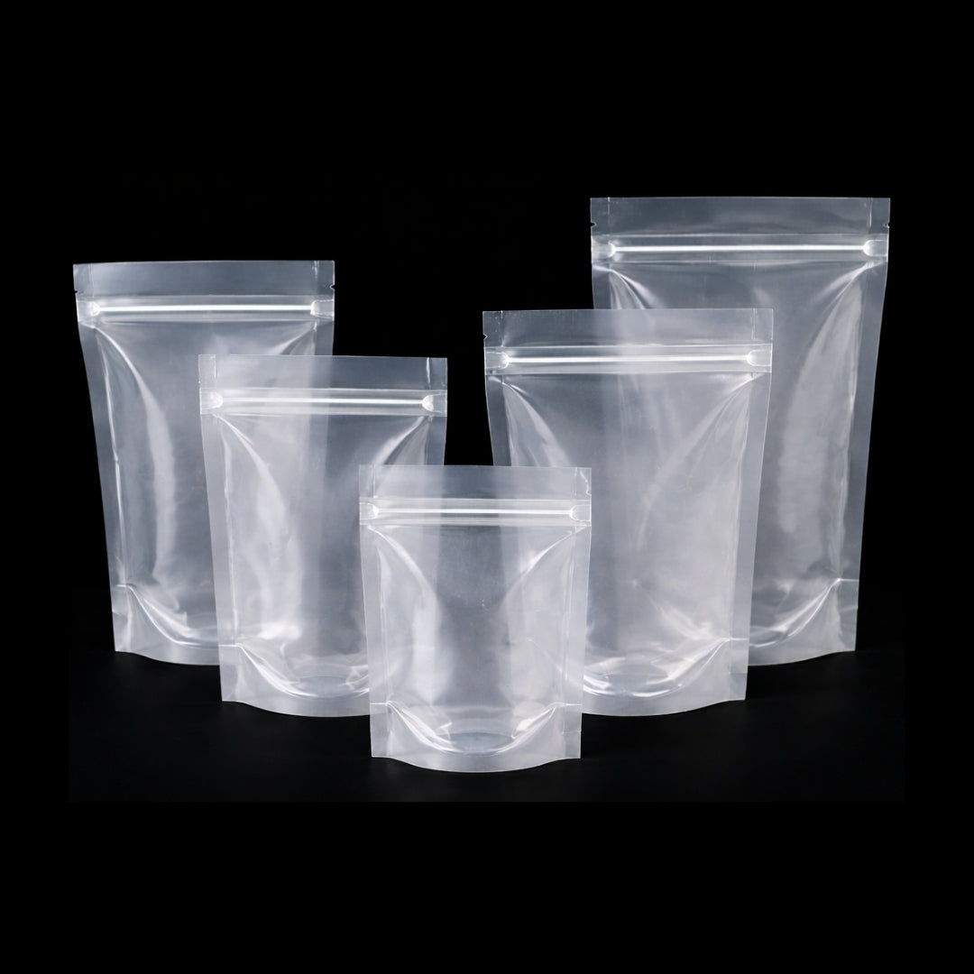 Stand Up Zipper Pouch Extra Clear 7 x 10
