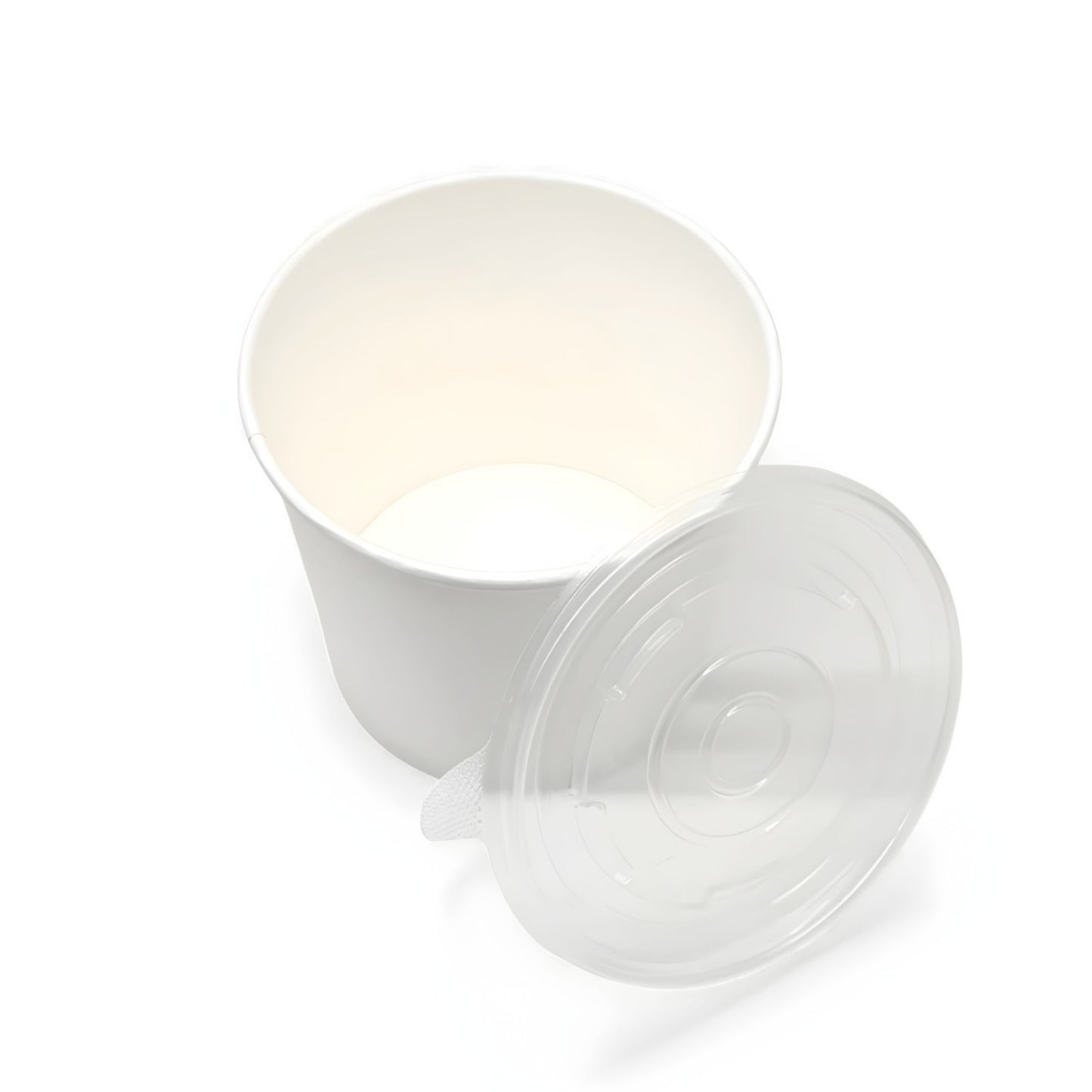 900 ML B3 White Round Paper Container