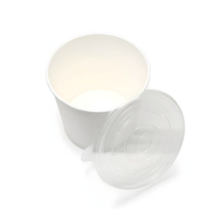 900 ML B3 White Round Paper Container