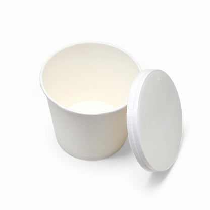 900 ML B3 White Round Paper Container