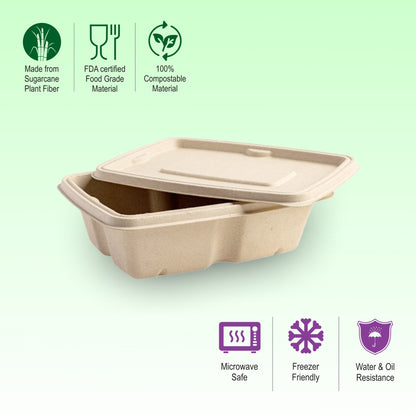 Bumboo Anti-Leak 650ml Rectangle Container with lid