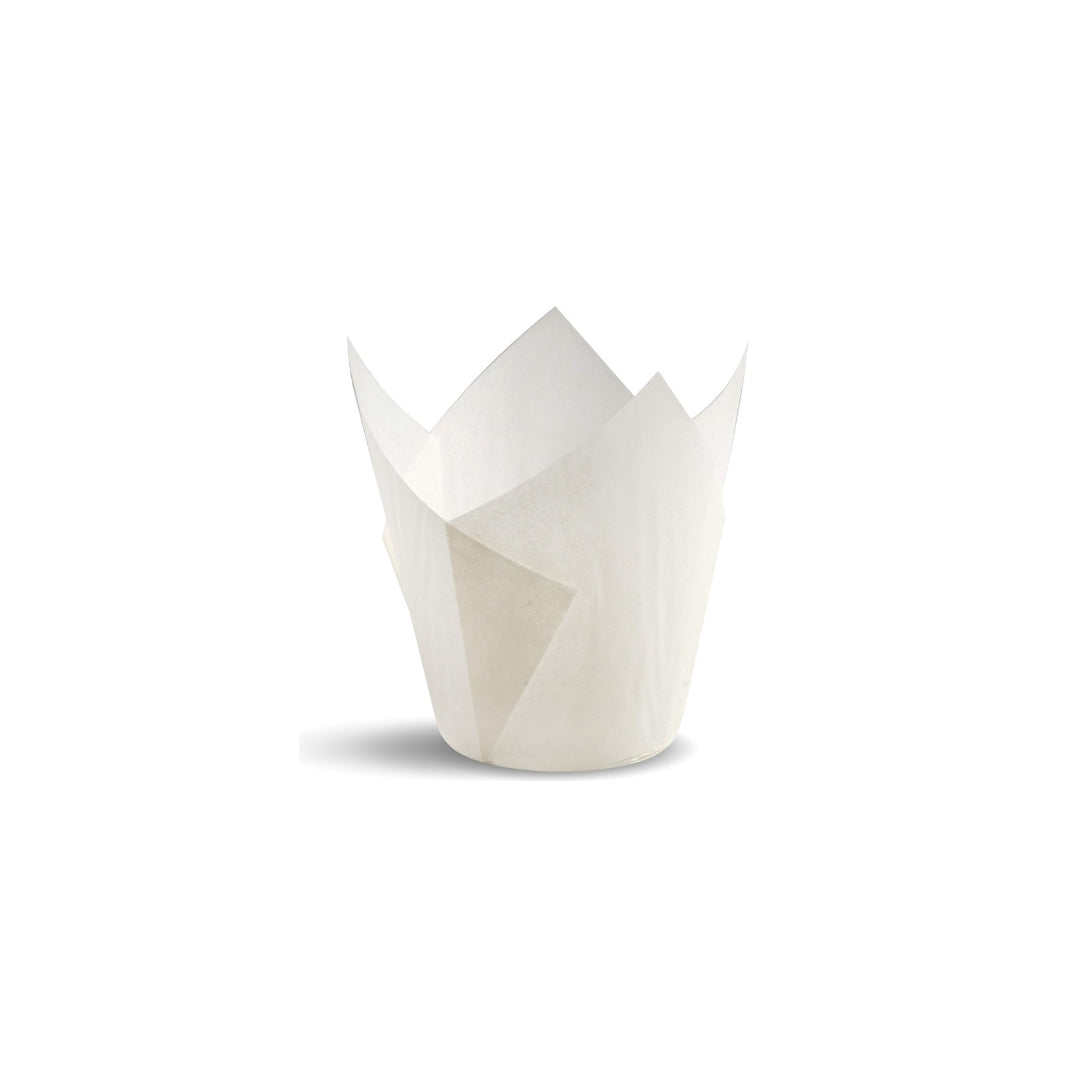 Tulip Muffin White & White Printed