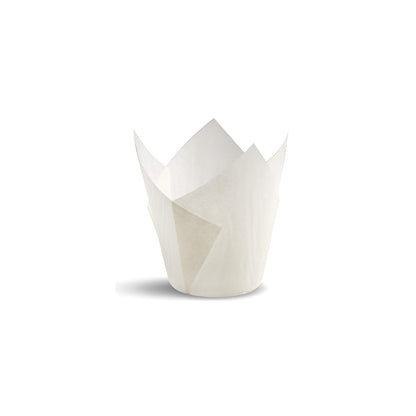 Tulip Muffin White & White Printed