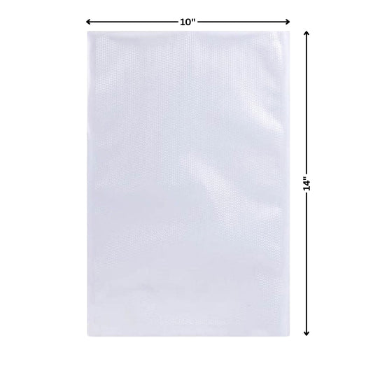 Vacuum Pouch Both Side Transparent – 3 Side Seal 10 x 14