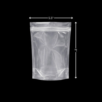Stand Up Zipper Pouch Extra Clear 5.5 x 8
