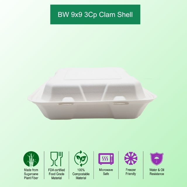 BW 9x9 3Cp Clamshell