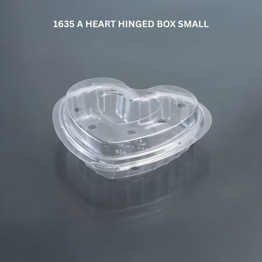 HEART HINGED BOX SMALL (PET Punnet)