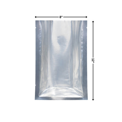 Vacuum Pouch - One Side Clear One Side Metallized (8 x 12")