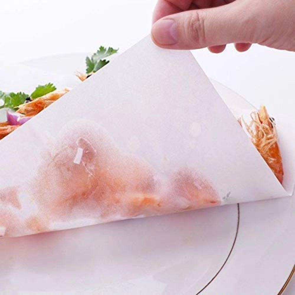 Ecowrap Plain Cut Sheet 10 x 15 inch White color (250 Sheets) Butter Paper