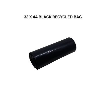 Plastic Garbage Bag 32×44 – Black (Recycled)