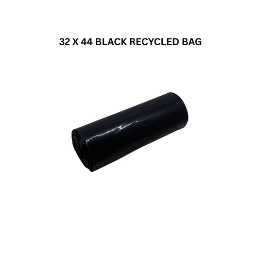 Plastic Garbage Bag 32×44 – Black (Recycled)