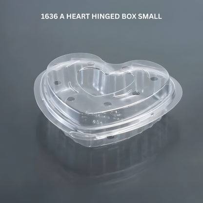 HEART HINGED BOX LARGE (PET Punnet)