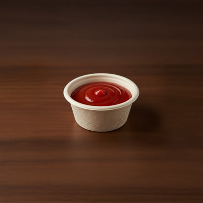 Bumboo 60ml Bagasse Dip Bowl with lid