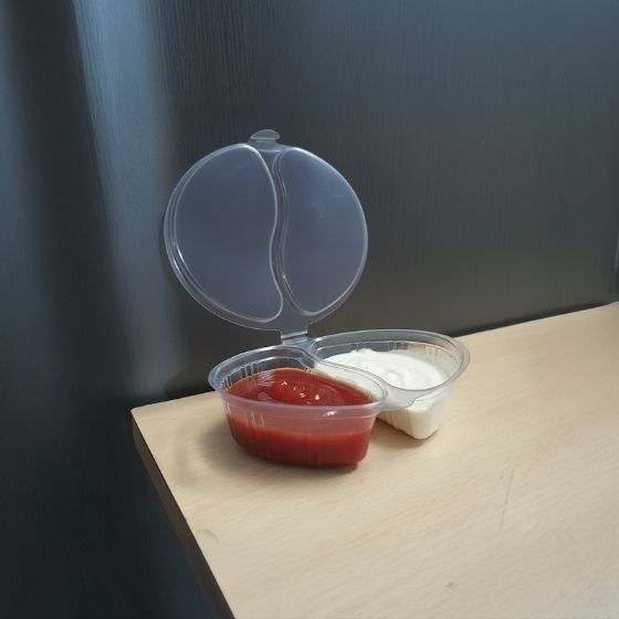 HINGED SAUCE CUP - 2 CP