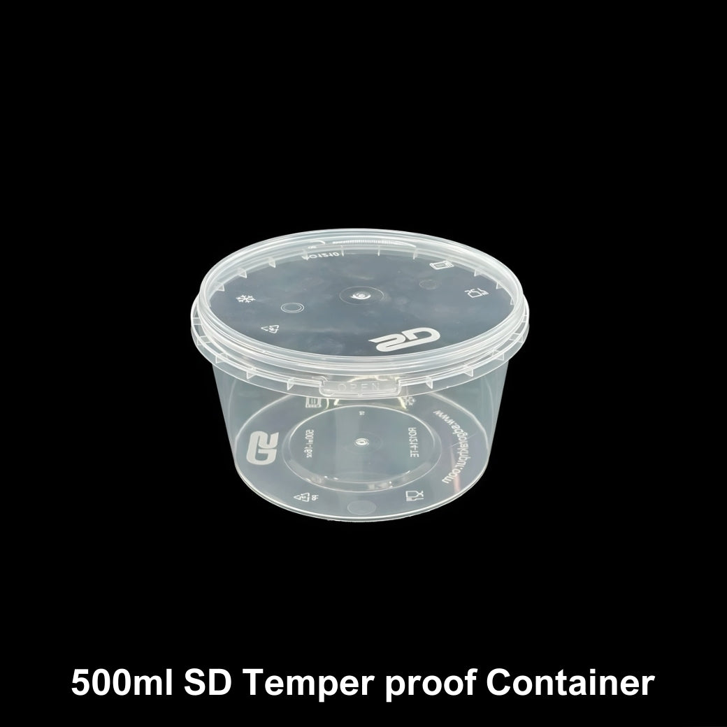 500ml Tamper Proof Round Container with Lid