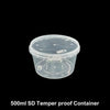 500ml Tamper Proof Round Container with Lid