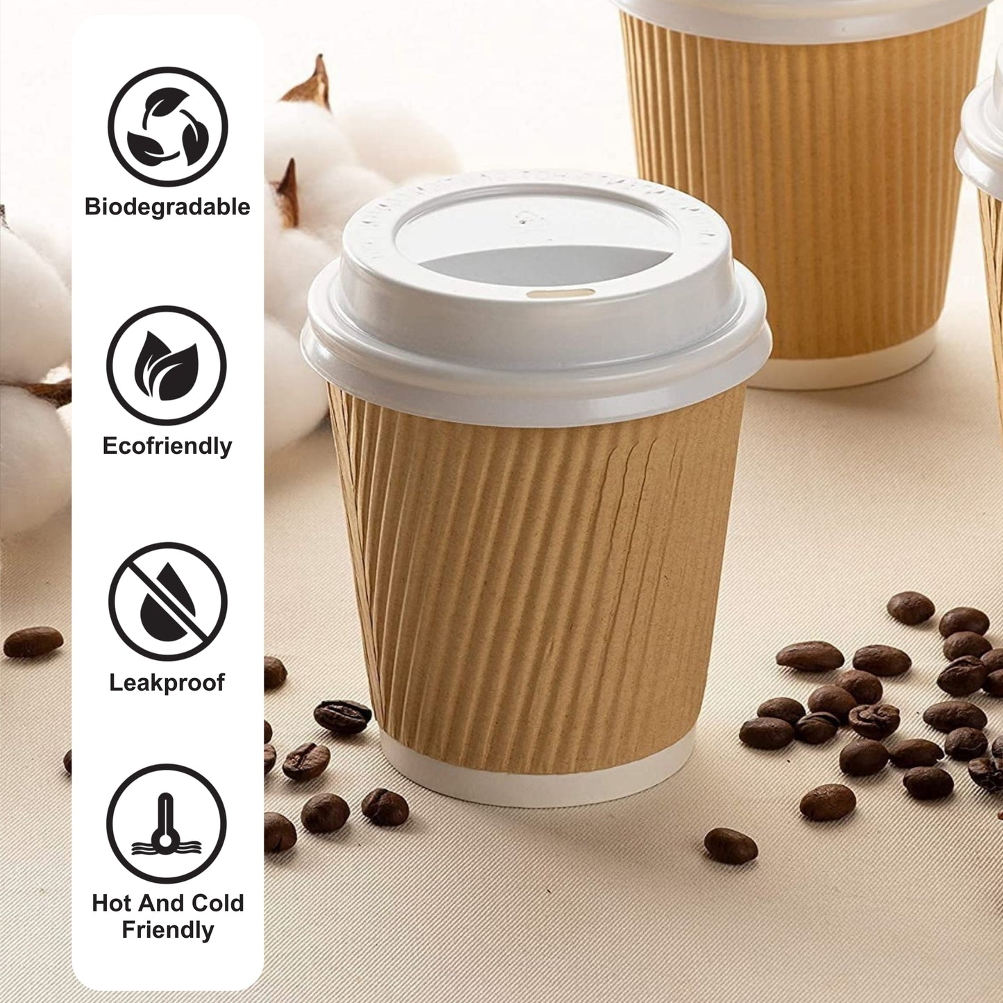 100 ml Ripple Paper Cup / 1 PE