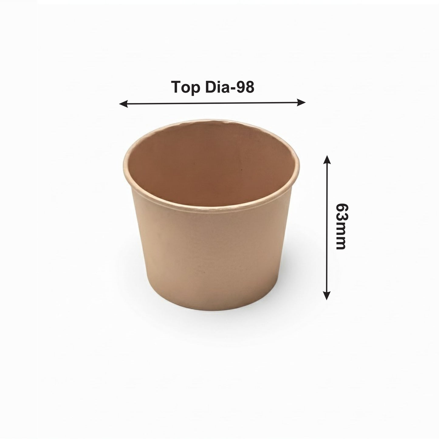 250 ml Kraft Round Paper Container