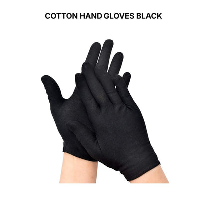 Cotton Hand Gloves – Black