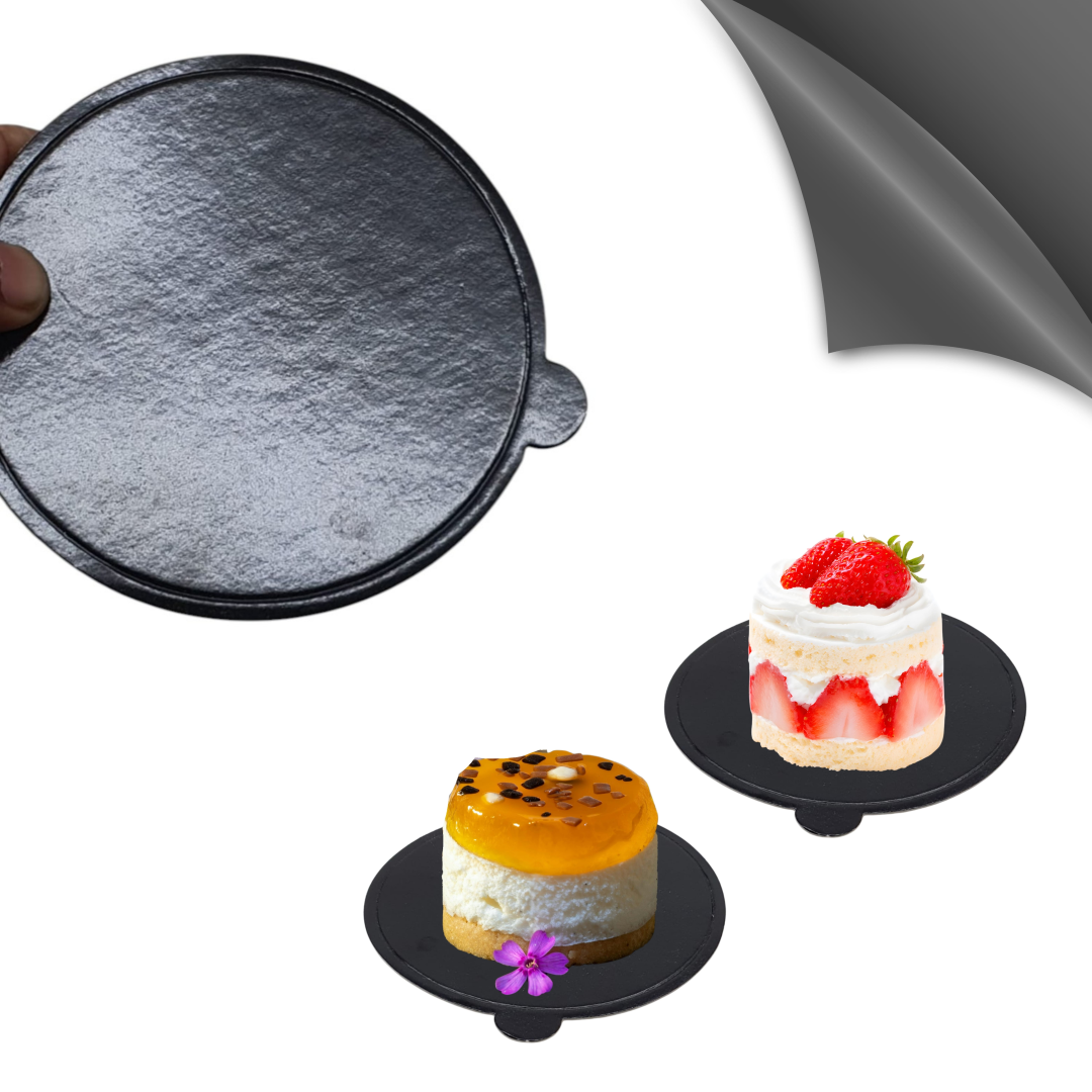 Cake Pastry Board – Round Black (3.5)