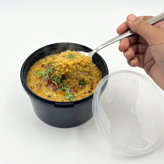 500ml Black Tamper Proof Round Container with Lid