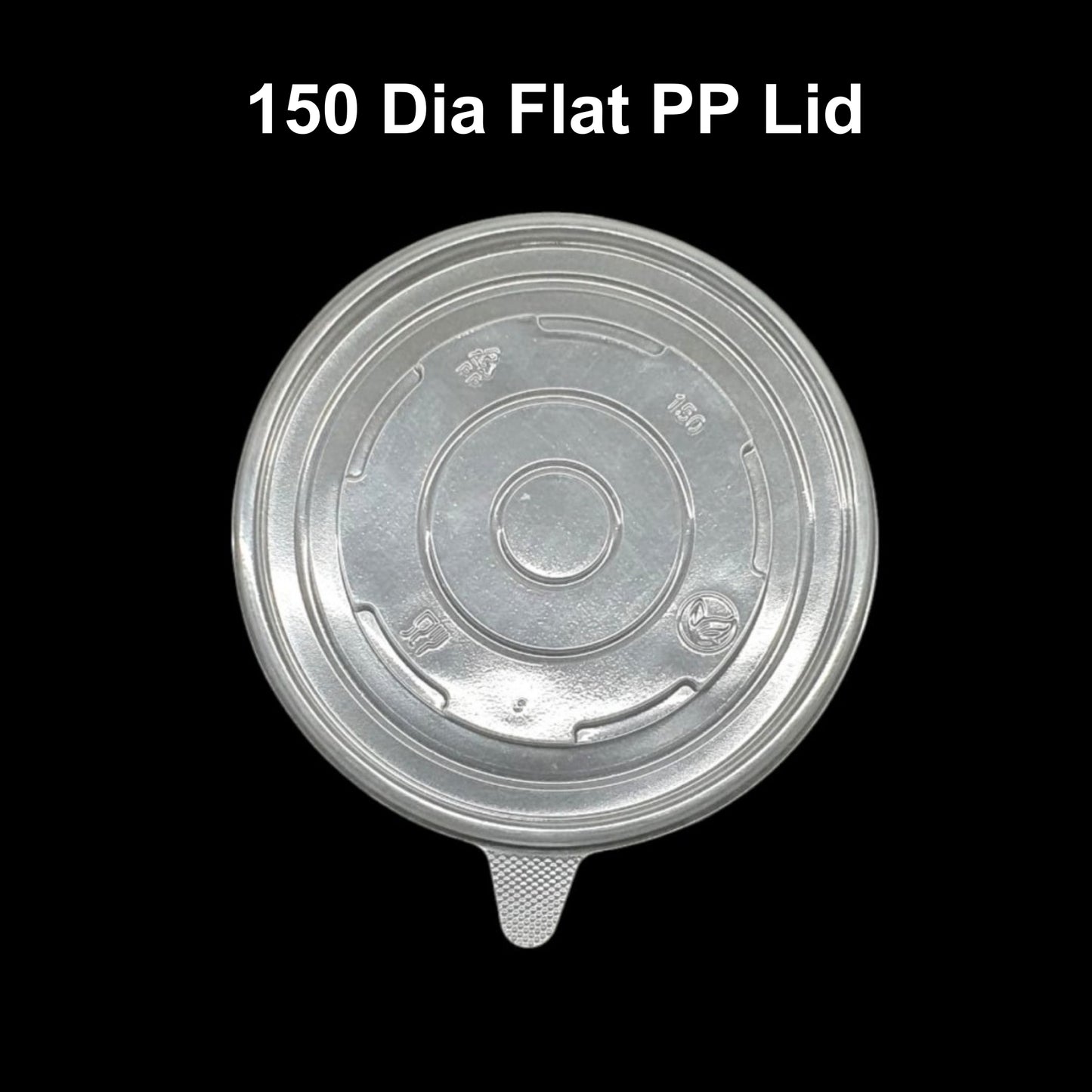 150 Dia Flat PP Lid