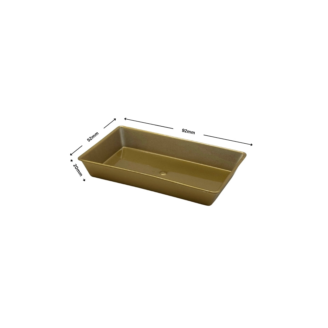 NP PS 21 Rect Pastry Tray (Golden)