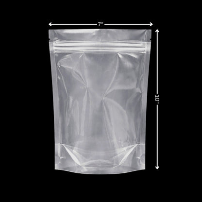 Stand Up Zipper Pouch Extra Clear 7 x 10