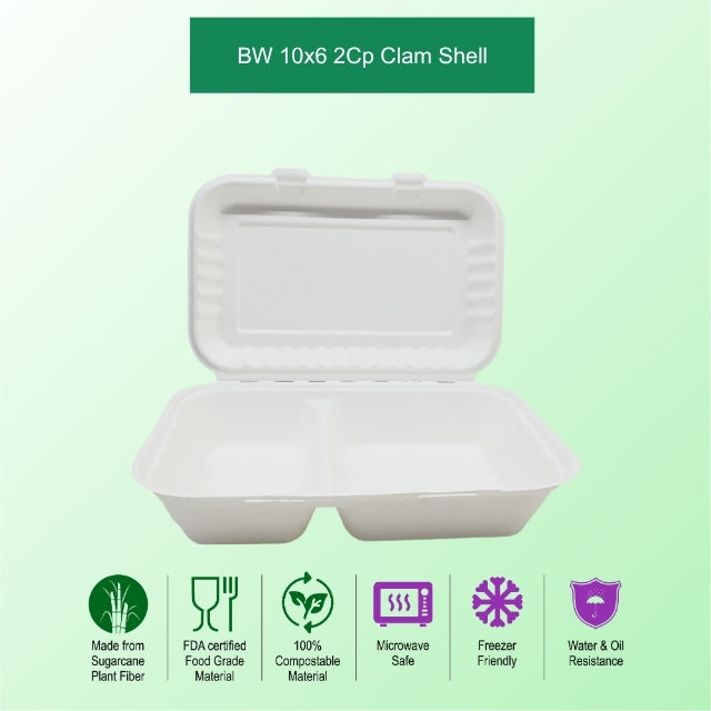 BW 10x6 2Cp Clamshell