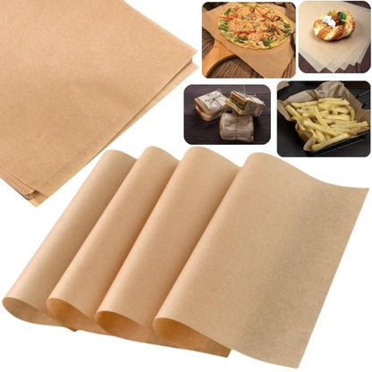 Ecowrap Plain Cut Sheet 10 x 15 inch Brown color (250 Sheets) Butter Paper