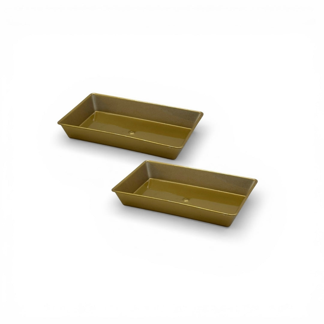 NP PS 21 Rect Pastry Tray (Golden)
