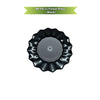 NP PS 11 Flower Plate 6 x 6 Black color