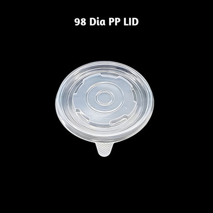 98 Dia PP Lid for Round Kraft Container