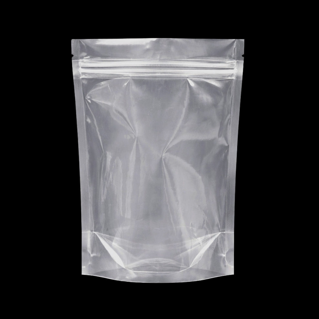 Stand Up Zipper Pouch Extra Clear 8 x 12
