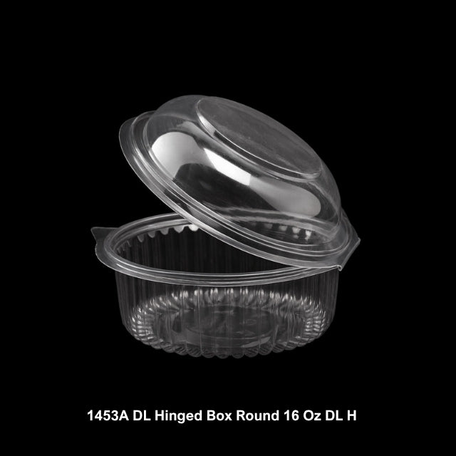 HINGED BOX ROUND 16 OZ DL (1453A)
