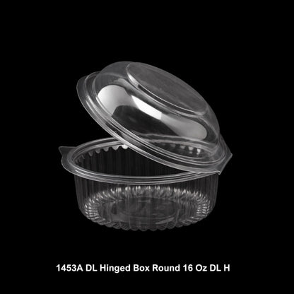 HINGED BOX ROUND 16 OZ DL (1453A)