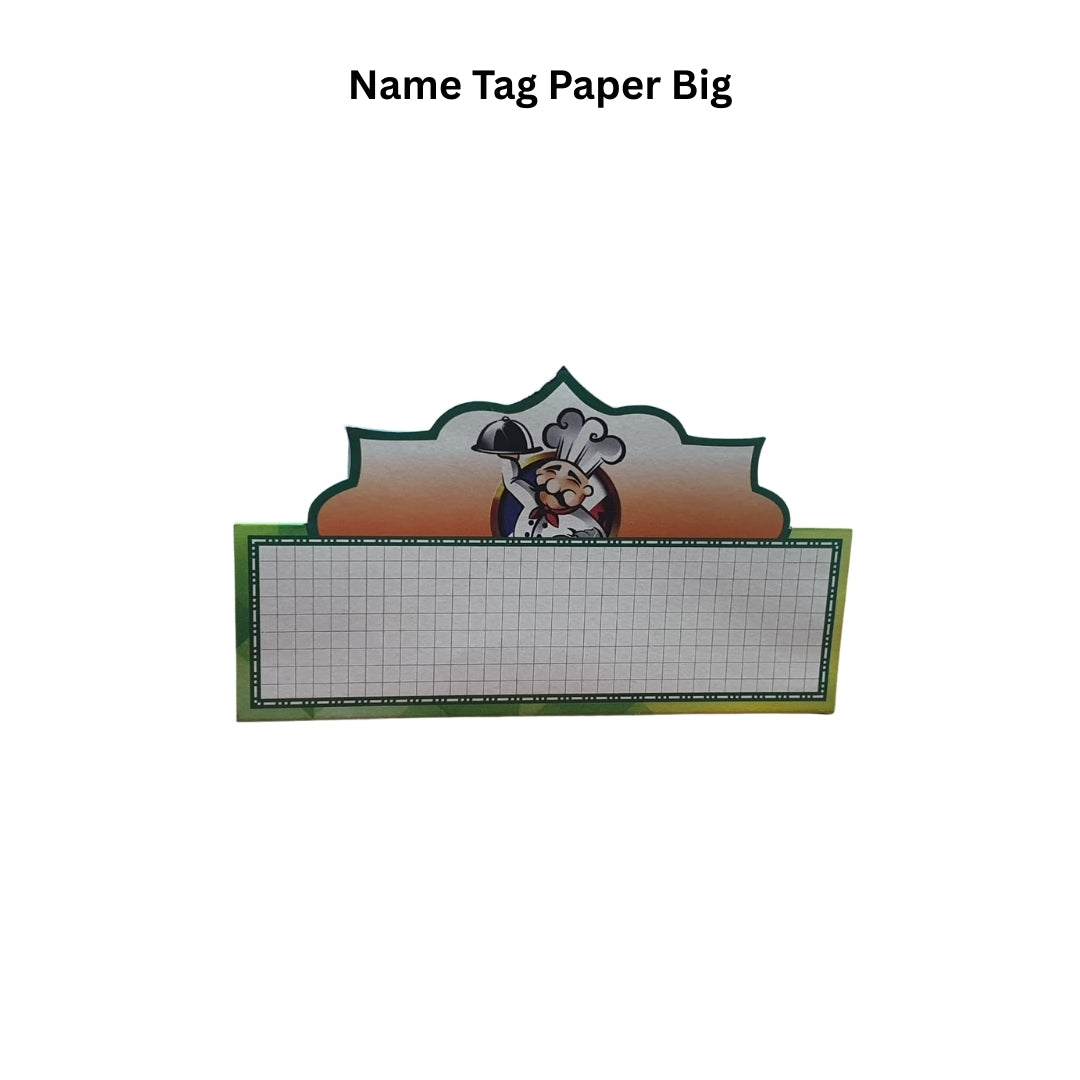 Name Tag Paper – Big