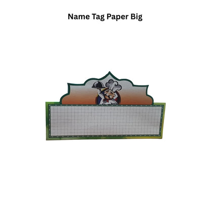 Name Tag Paper – Big