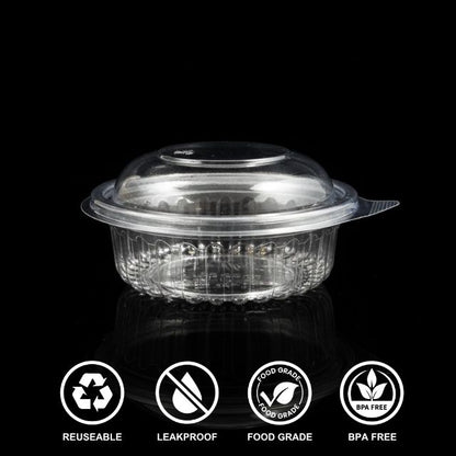 Hinged Box Round 8 Oz DL (1451A)