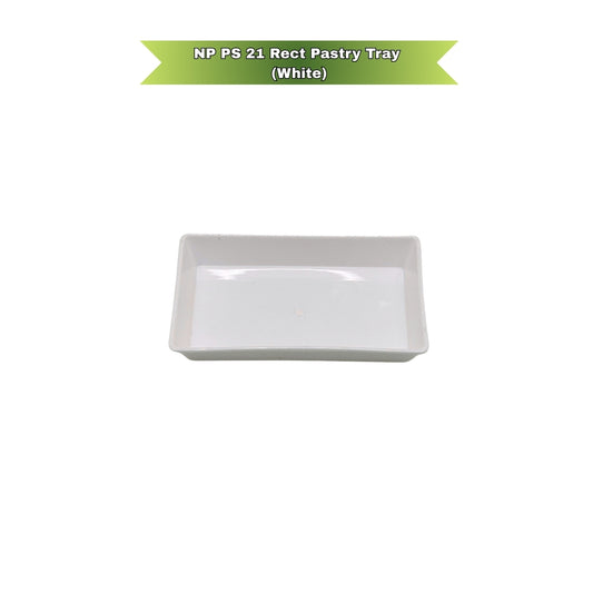 NP PS 21 Rect Pastry Tray (White)