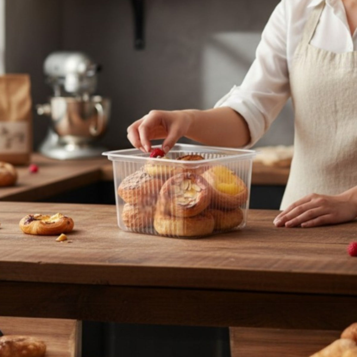 190 × 140 × 90 mm PP Rectangular Tray