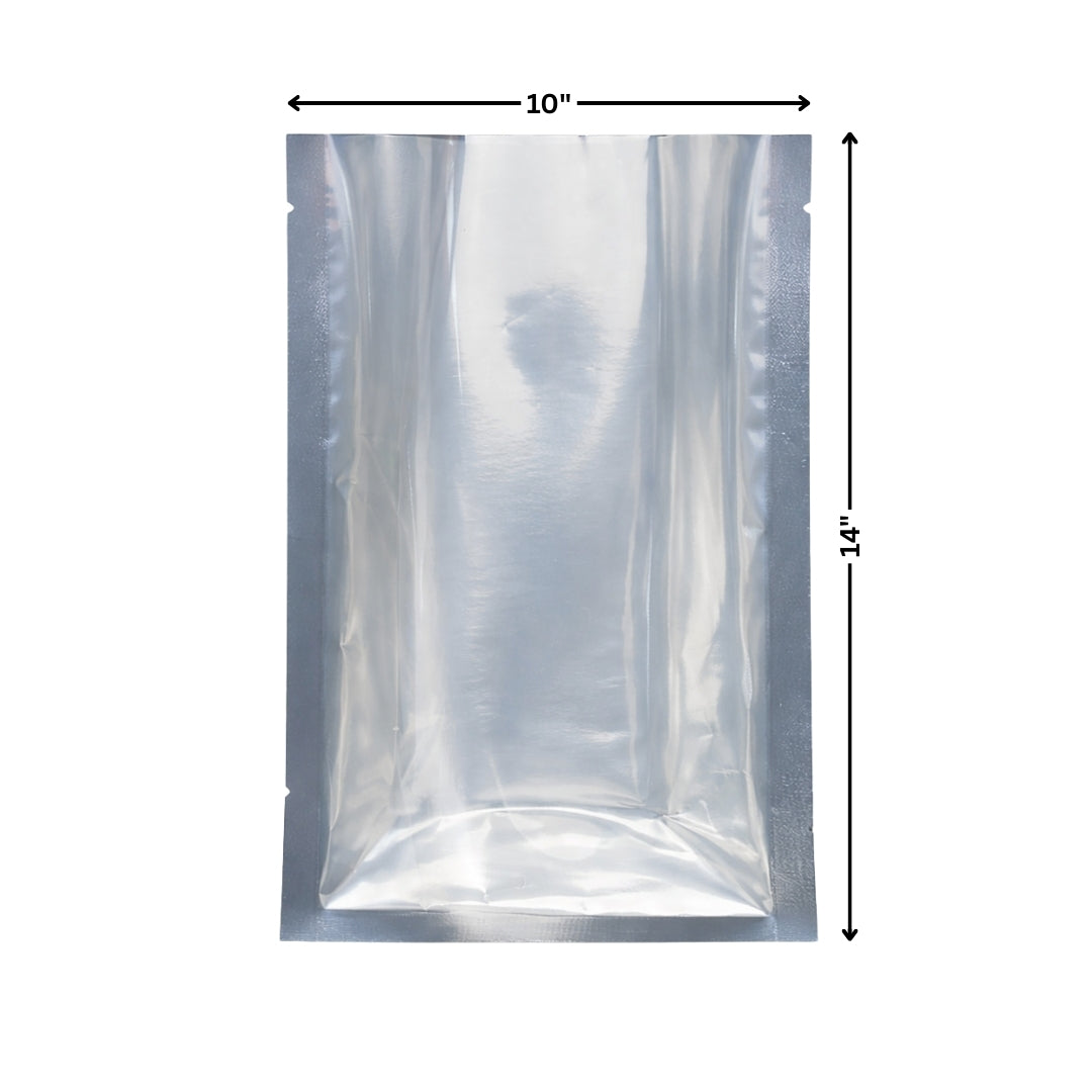 Vacuum Pouch - One Side Clear One Side Metallized (10 x 14")