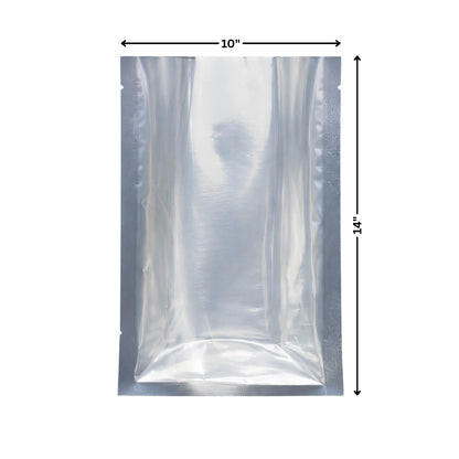 Vacuum Pouch - One Side Clear One Side Metallized (10 x 14")