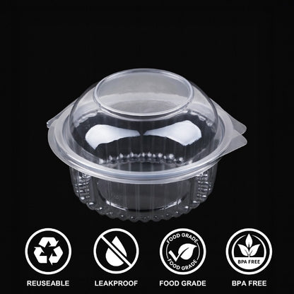 HINGED BOX ROUND 16 OZ DL (1453A)