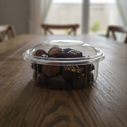 HINGED BOX ROUND 16 OZ DL (1453A)