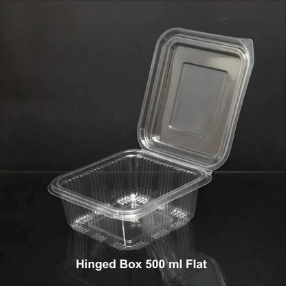 Hinged Box 500 ml Flat