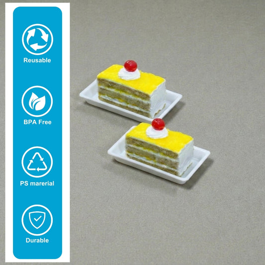 NP PS 21 Rect Pastry Tray (White)